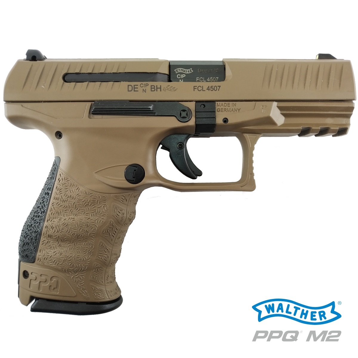 Walther PPQ M2 4" FDE, pistole samonabíjecí, 9 mm Luger