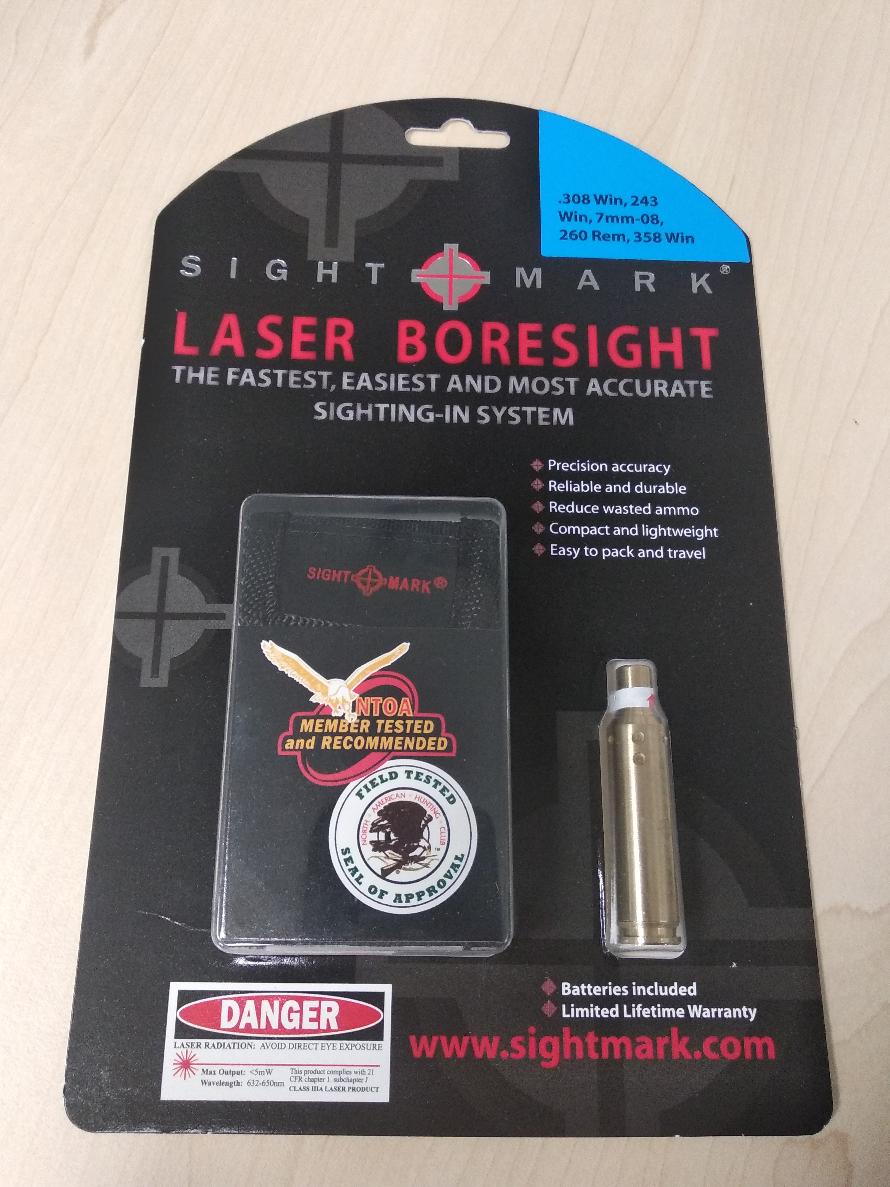 Nastřelovací laser Sightmark .308 Win, 243 Win, 7mm-08, 260 Rem, 358 Win