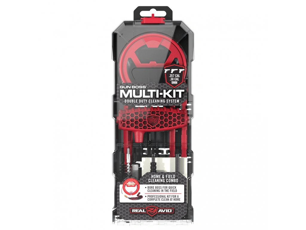 Čistící sada Real Avid Gun Boss Multi-kit  .357/.38/9 mm