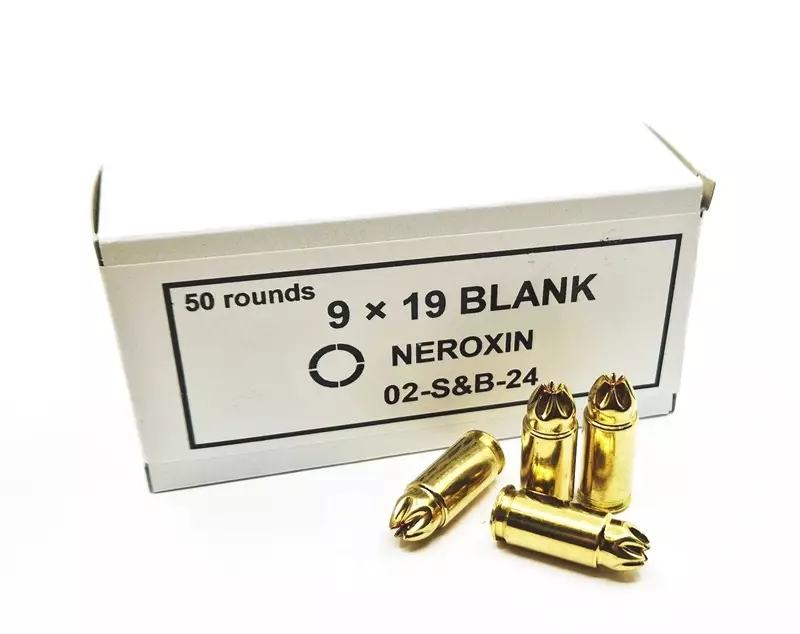 BLANK náboje S&B 9x19 mm, kat. S3