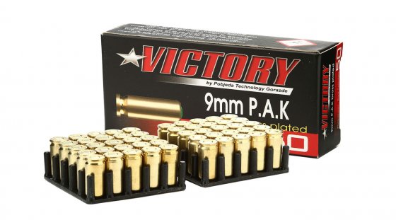 Startovací nábojky Victory 9 mm P.A.K., kat S3