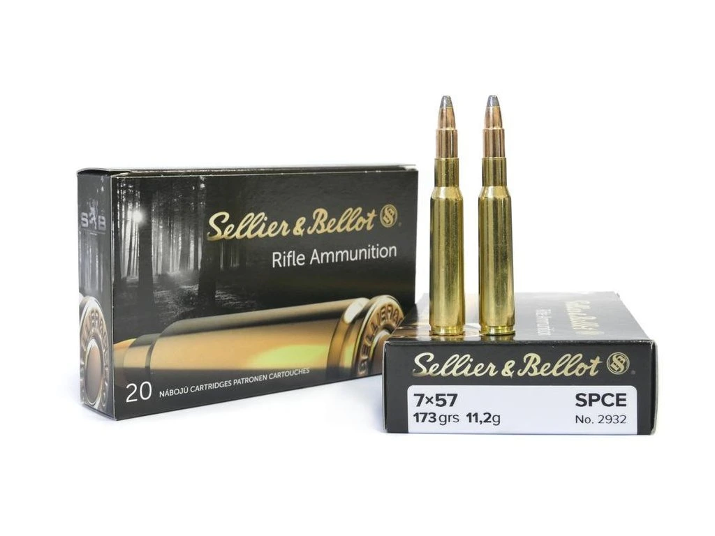 Náboje kulové S&B 7x57 se střelou SPCE 173 grs, Kat R3