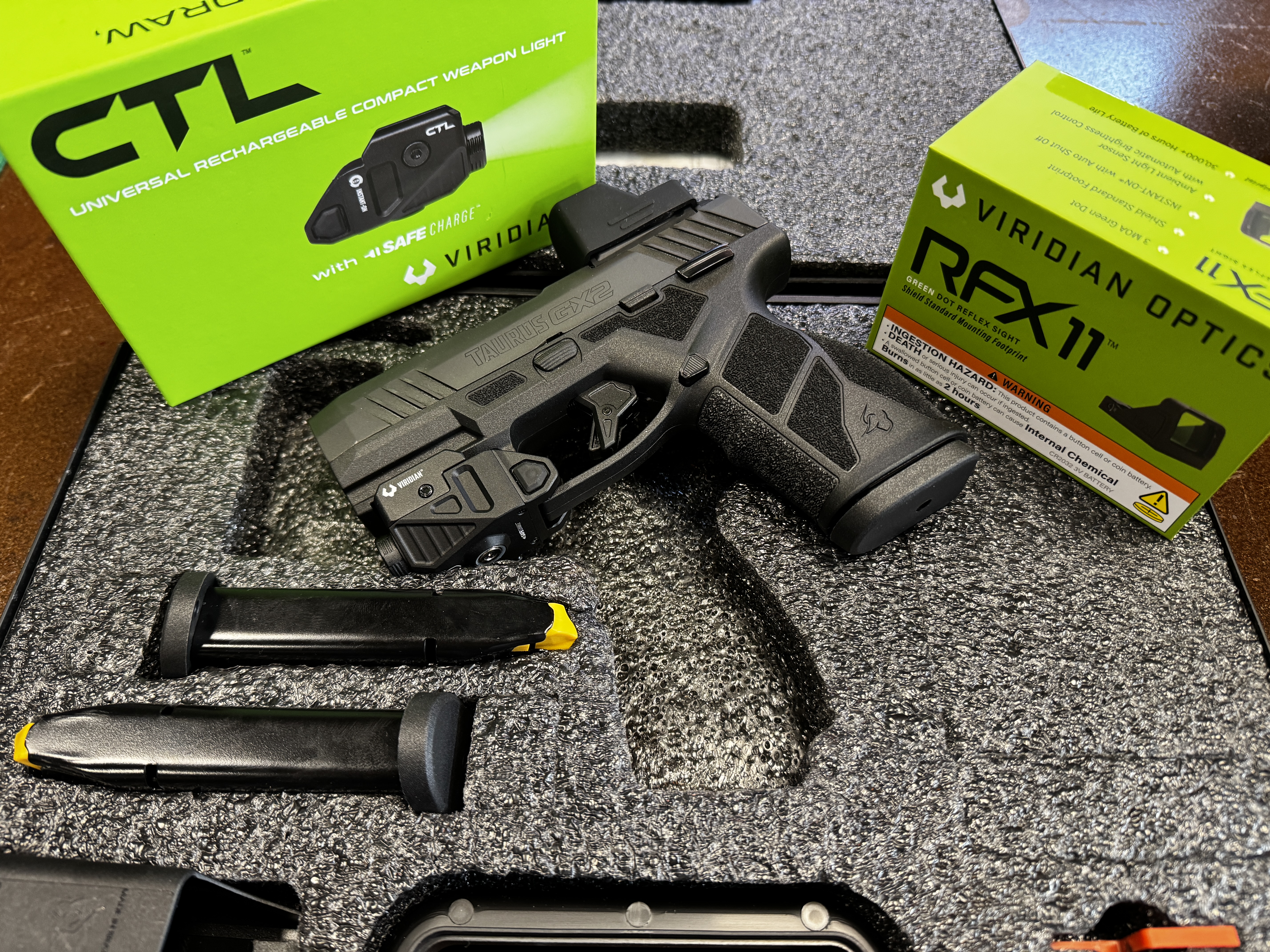 PROMO: Sada Taurus GX2 TORO + svítilna Viridian CTL + kolimátor Viridian RFX11